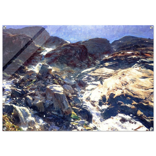 Glacier Streams - John Singer Sargent Acrylic Print - 70x100 cm / 28x40″ inches