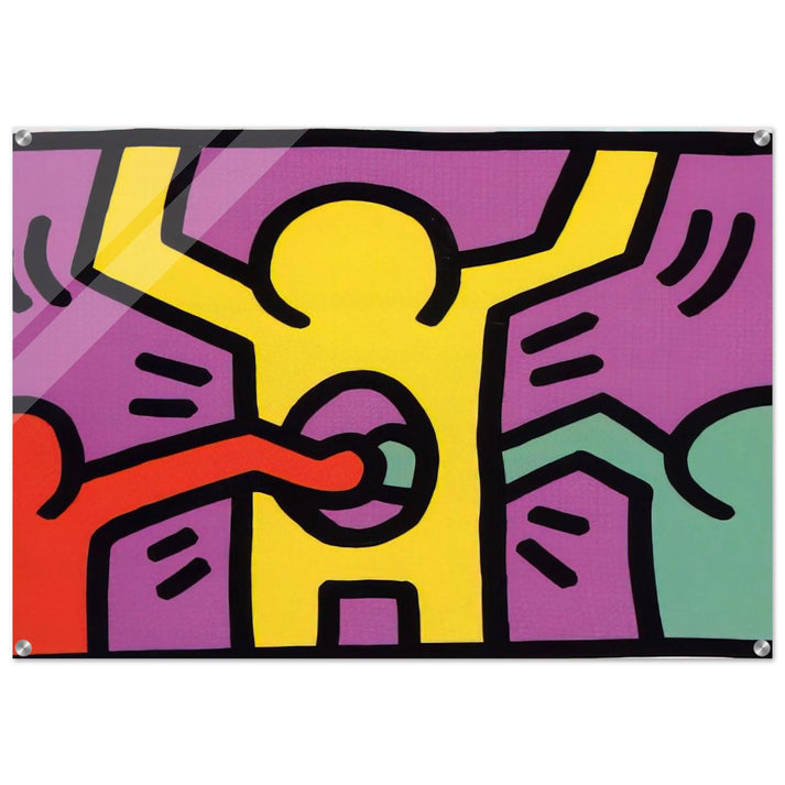 POP SHOP 1 1987 - Keith Haring Acrylic Print - 70x100 cm / 28x40″ inches