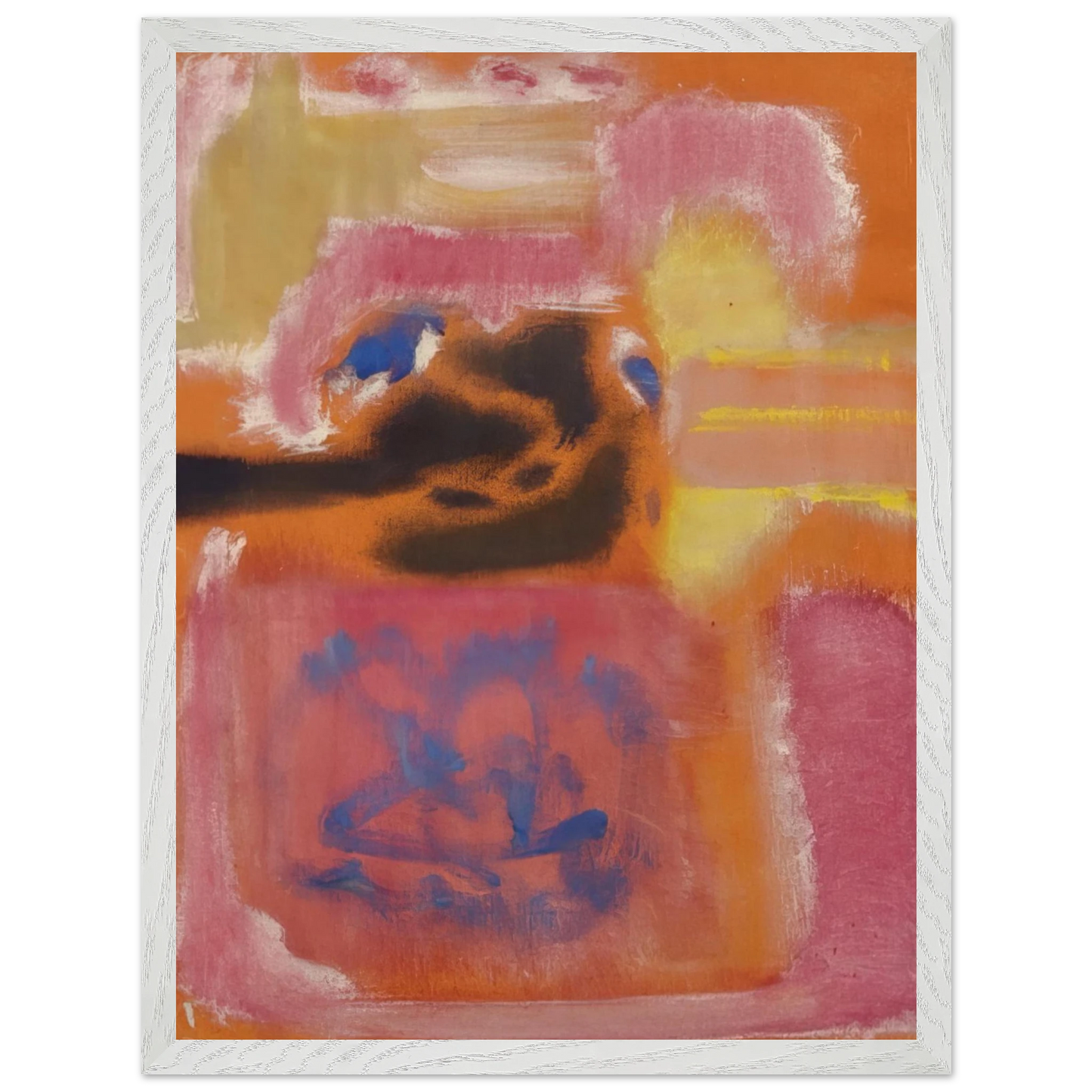 Mark Rothko - No. 9 - 1947 Wall Art - 21x29.7 cm / 8x12" - Premium Wooden Framed Poster With Fine Art Paper - Black frame