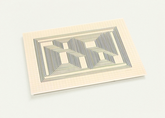 GRAPHIC TECTONIC 1941 By Josef Albers Pack of 10 Post Cards | Josef Albers Post Cards | A6 (10.5 x 14.8 cm) - 4.1 x 5.8 inches