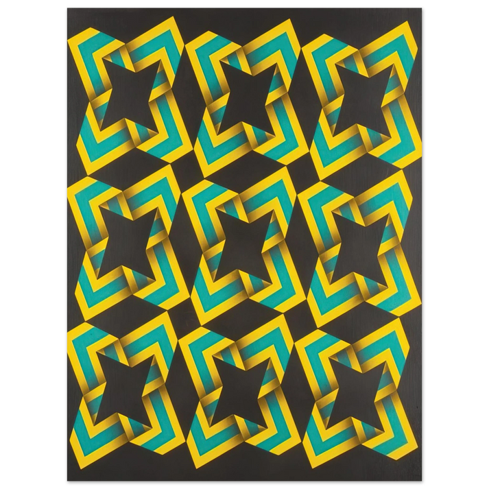 Omar Rayo - 9-Soles - 1967  75x100 cm / 30x40inches Fine Art Poster