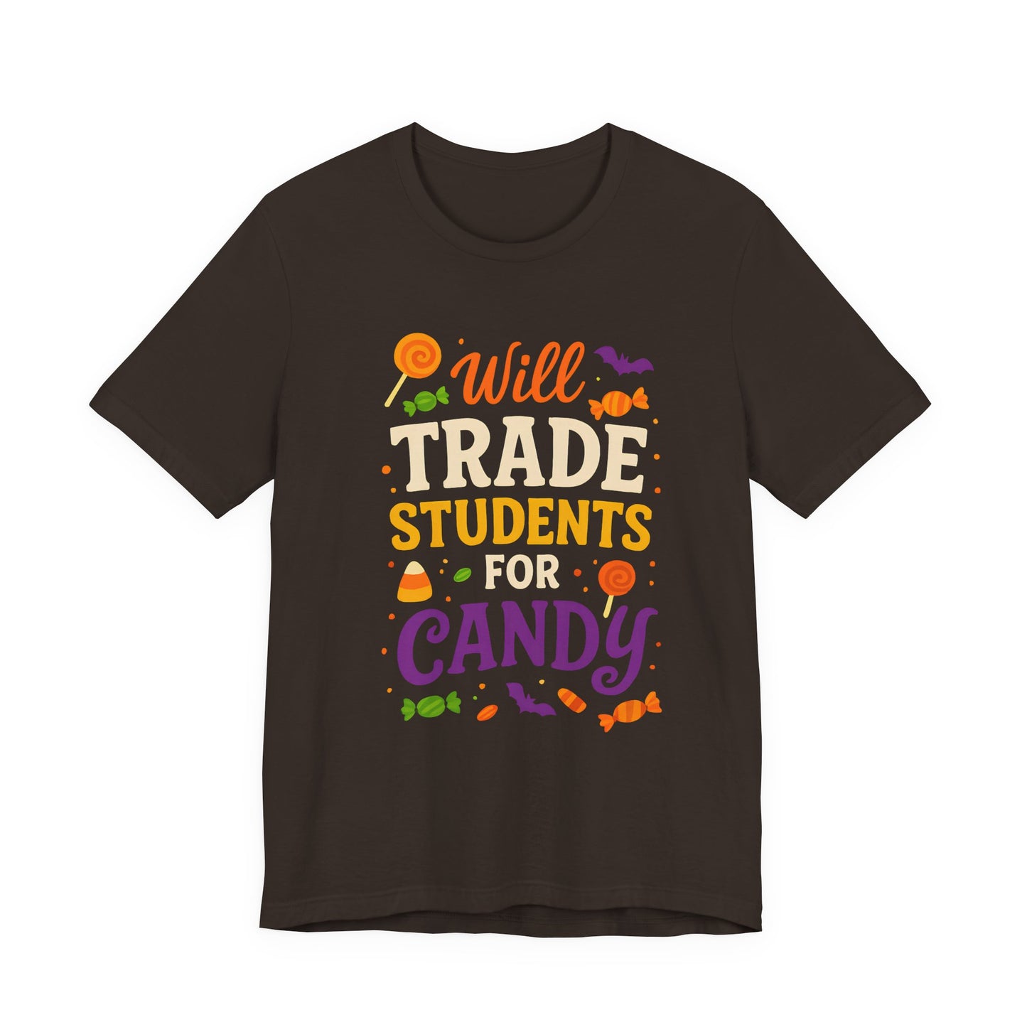 "Scambio Studenti Per Caramelle Insegnante Costume Halloween Carino Maglietta"