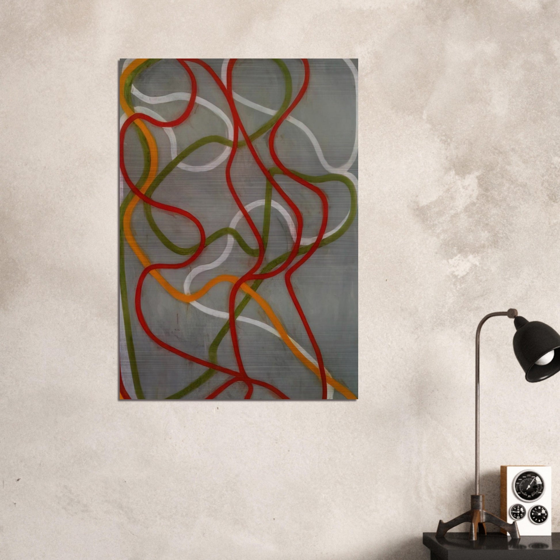 The Attended - 1999 - Brice Marden Brushed Aluminum Print - 70x100 cm / 28x40 inches | Brice Marden Aluminum Print | Brice Marden Prints