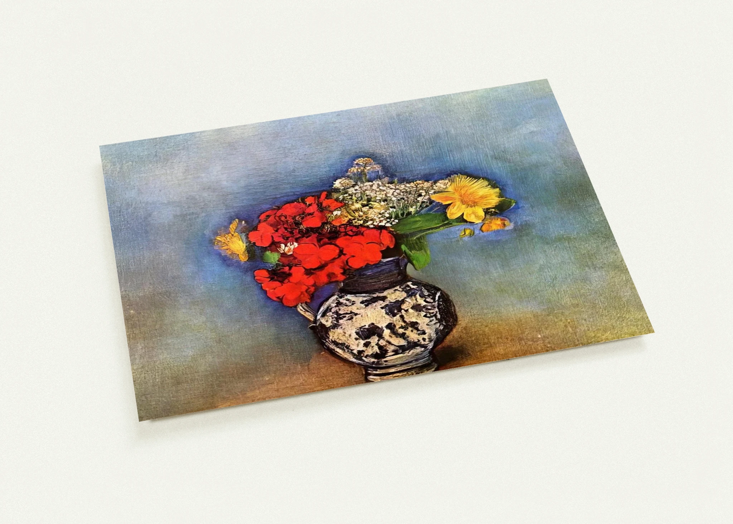 GERANIUMS 1910 By Odilon Redon Pack of 10 Post Cards | Odilon Redon Post Cards | A6 (10.5 x 14.8 cm) - 4.1 x 5.8 inches