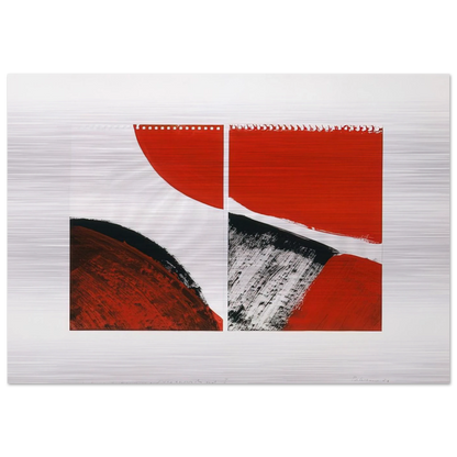 WHO KNOWS THE BEGINNING AND WHO KNOWS THE END II 1976 - BLINKY PALERMO Brushed Aluminum Print - 70x100 cm / 28x40 inches | BLINKY PALERMO Aluminum Print | BLINKY PALERMO Prints