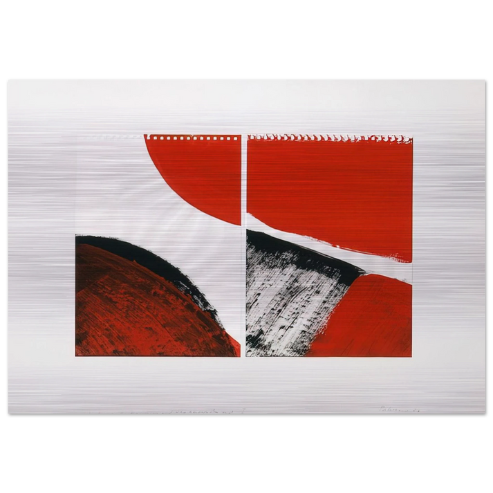 WHO KNOWS THE BEGINNING AND WHO KNOWS THE END II 1976 - BLINKY PALERMO Brushed Aluminum Print - 70x100 cm / 28x40 inches | BLINKY PALERMO Aluminum Print | BLINKY PALERMO Prints