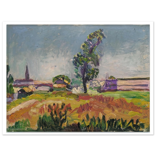 Henri Matisse - PAYSAGE DES ENVIRONS DE TOULOUSE LE PONT DES DEMOISELLES 1898 Fine Art Poster - Default Title