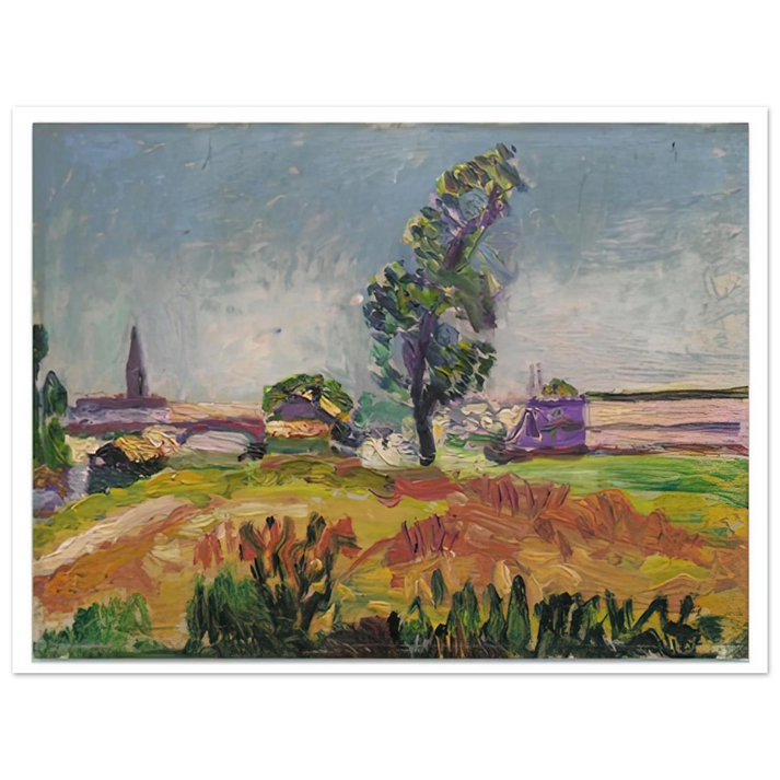 Henri Matisse - PAYSAGE DES ENVIRONS DE TOULOUSE LE PONT DES DEMOISELLES 1898  75x100 cm / 30x40inches Fine Art Poster