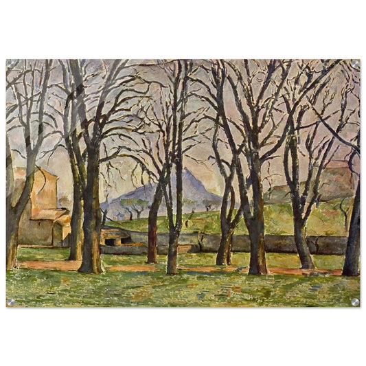 Chestnut Trees at the Jas de Bouffan - Paul Cézanne Acrylic Print - 70x100 cm / 28x40″ inches