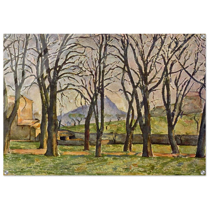 Chestnut Trees at the Jas de Bouffan - Paul Cézanne Acrylic Print - 70x100 cm / 28x40″ inches
