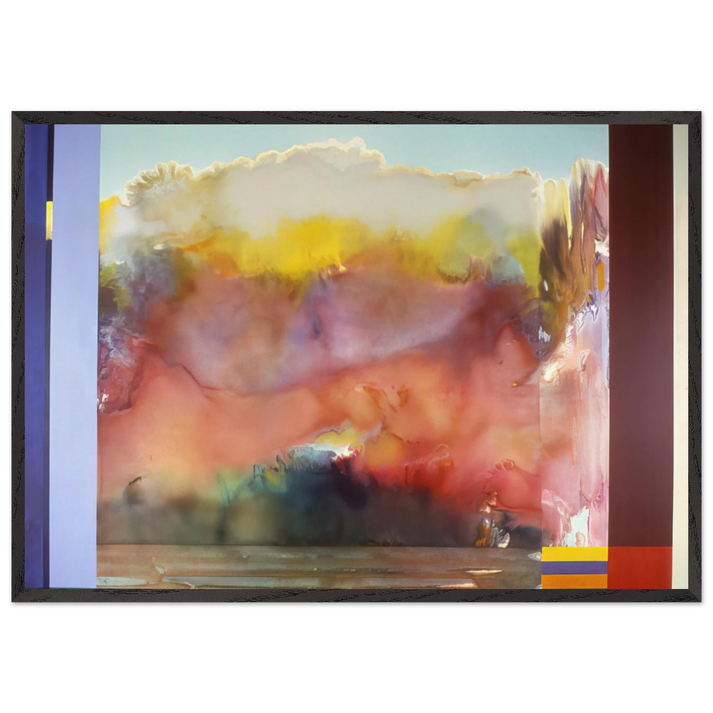 Rite of Spring - 1985 - Ronnie Landfield 70x100 cm / 28x40 inches Framed Art Print – Black Wooden Frame