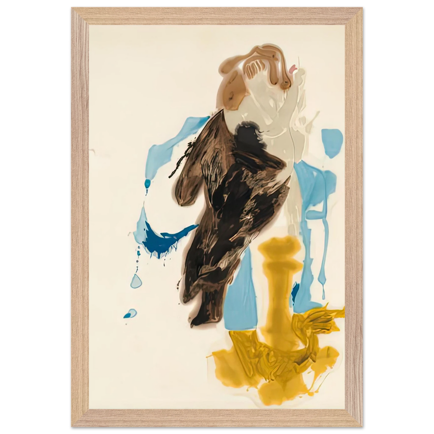 Helen Frankenthaler - After Rubens, 1961- Wall Art - 30x40 cm / 12x16 inches - Premium Wooden Framed Poster With Fine Art Paper - Wood frame
