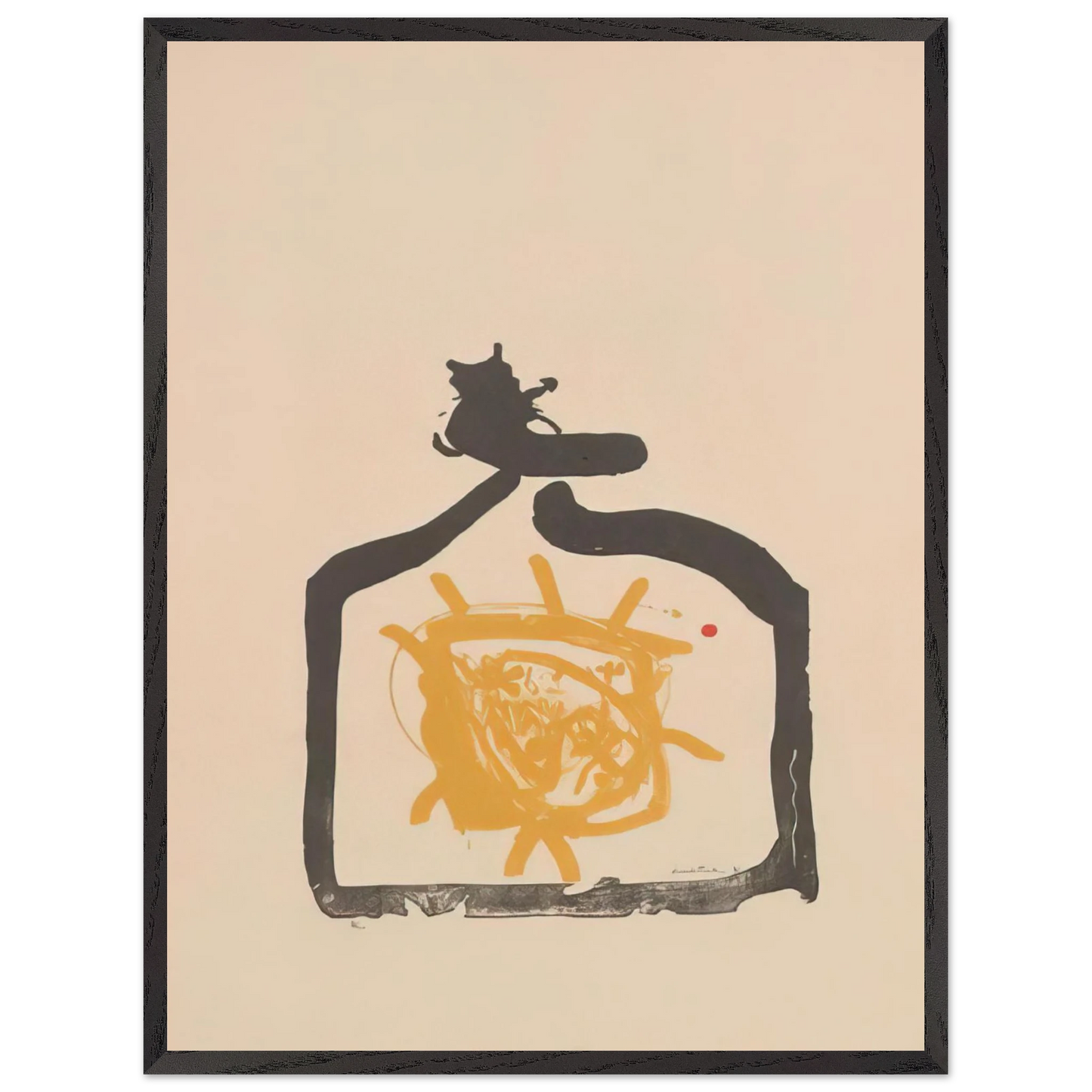 Helen Frankenthaler - May 26th Backwards - 1961 Wall art - 30x40 cm / 12x16 inches - Premium Wooden Framed Poster With Fine Art Paper - Black frame