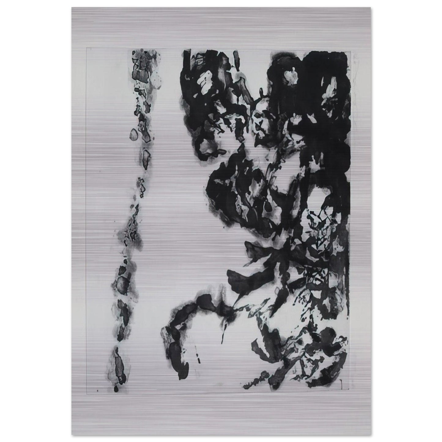 EULOGY ON THE EXTREMELY DELICATE THINGS 1993 - Zao Wou-Ki Brushed Aluminum Print - 70x100 cm / 28x40 inches | Zao Wou-Ki Aluminum Print | Zao Wou-Ki Prints