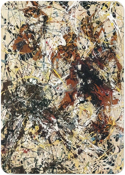 NUMBER 12 1949 By Jackson Pollock Pack of 10 Post Cards | Jackson Pollock Post Cards | A6 (10.5 x 14.8 cm) - 4.1 x 5.8 inches