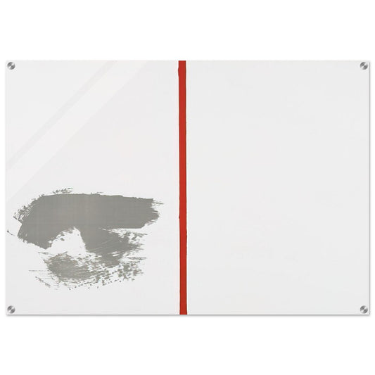 OHNE TITEL MIT ROTEM STRICH 1970 - BLINKY PALERMO Acrylic Print - 70x100 cm / 28x40″ inches