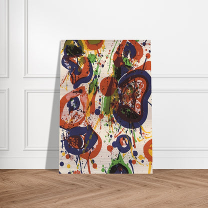 Untitled  from Pasadena Box   Lembark L59  - Sam Francis Brushed Aluminum Print - 70x100 cm / 28x40 inches | Sam Francis Aluminum Print | Sam Francis Prints