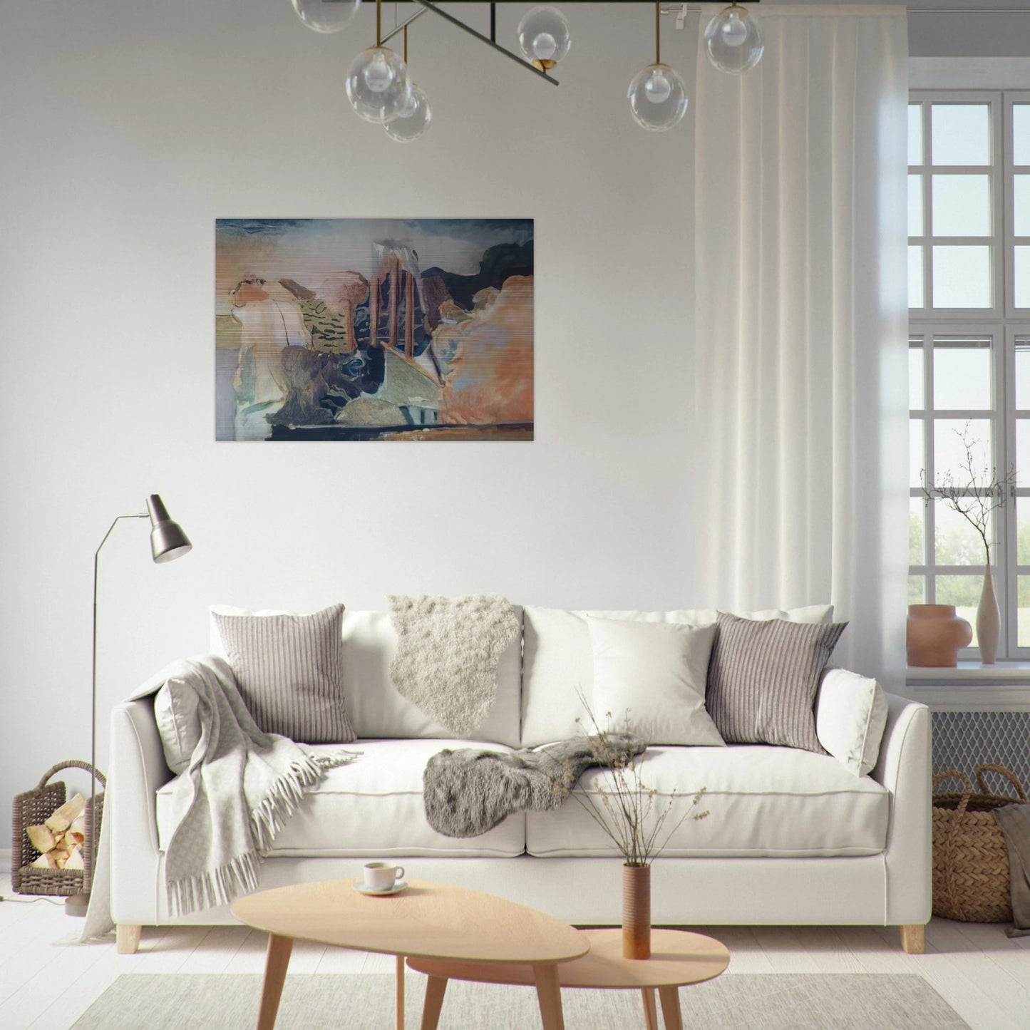 unknow ntitle - Lyrical Abstraction - Menez Brushed Aluminum Print - 70x100 cm / 28x40 inches | Menez Aluminum Print | Menez Prints