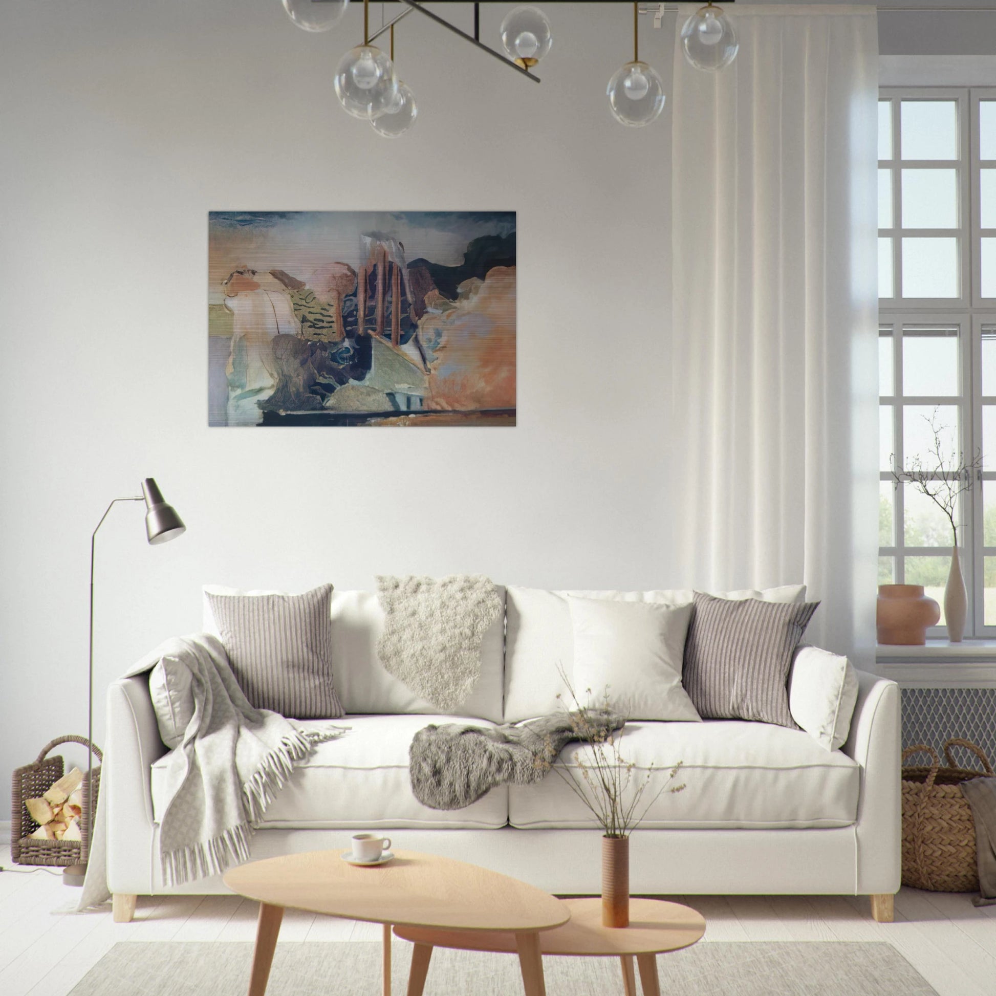 unknow ntitle - Lyrical Abstraction - Menez Brushed Aluminum Print - 70x100 cm / 28x40 inches | Menez Aluminum Print | Menez Prints