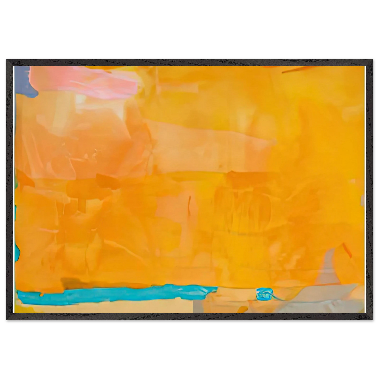 Royal Fireworks 1975- - Helen Frankenthaler Framed Art Print – Black Wooden Frame - Default Title - -Framed Art Print