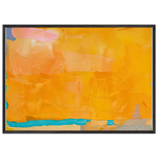 Royal Fireworks 1975- - Helen Frankenthaler Framed Art Print – Black Wooden Frame - Default Title - -Framed Art Print