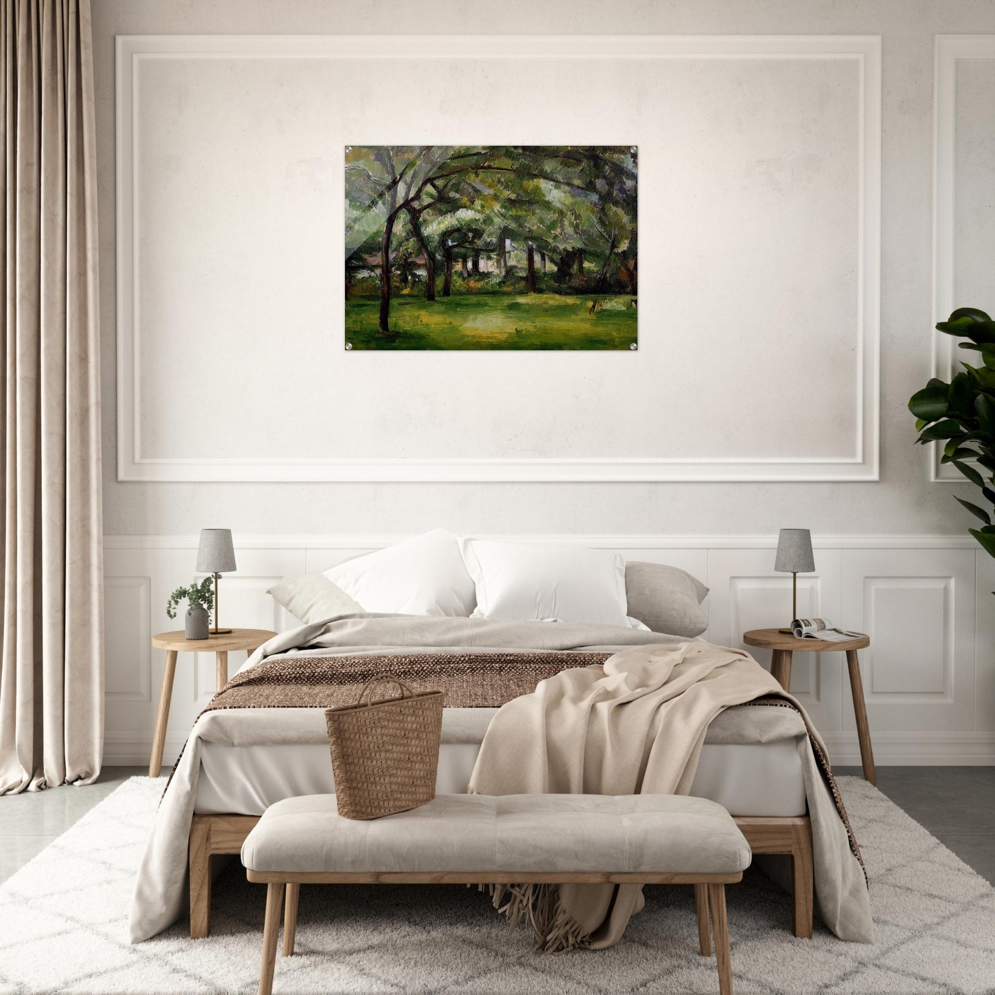 Farm in Normandy. Summer - Paul Cézanne Acrylic Print - 70x100 cm / 28x40″ inches