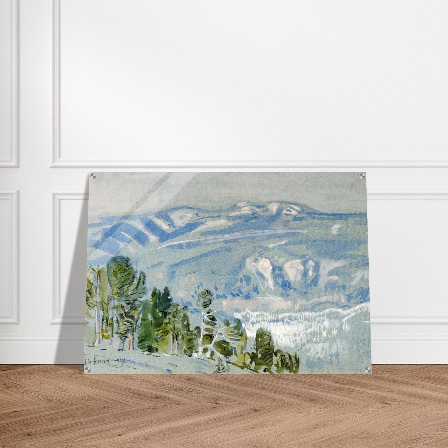 Looking towards Mount Adams from Mount Hood - Childe Hassam Acrylic Print - 70x100 cm / 28x40″ inches | Childe Hassam Wall Art | Childe Hassam Prints