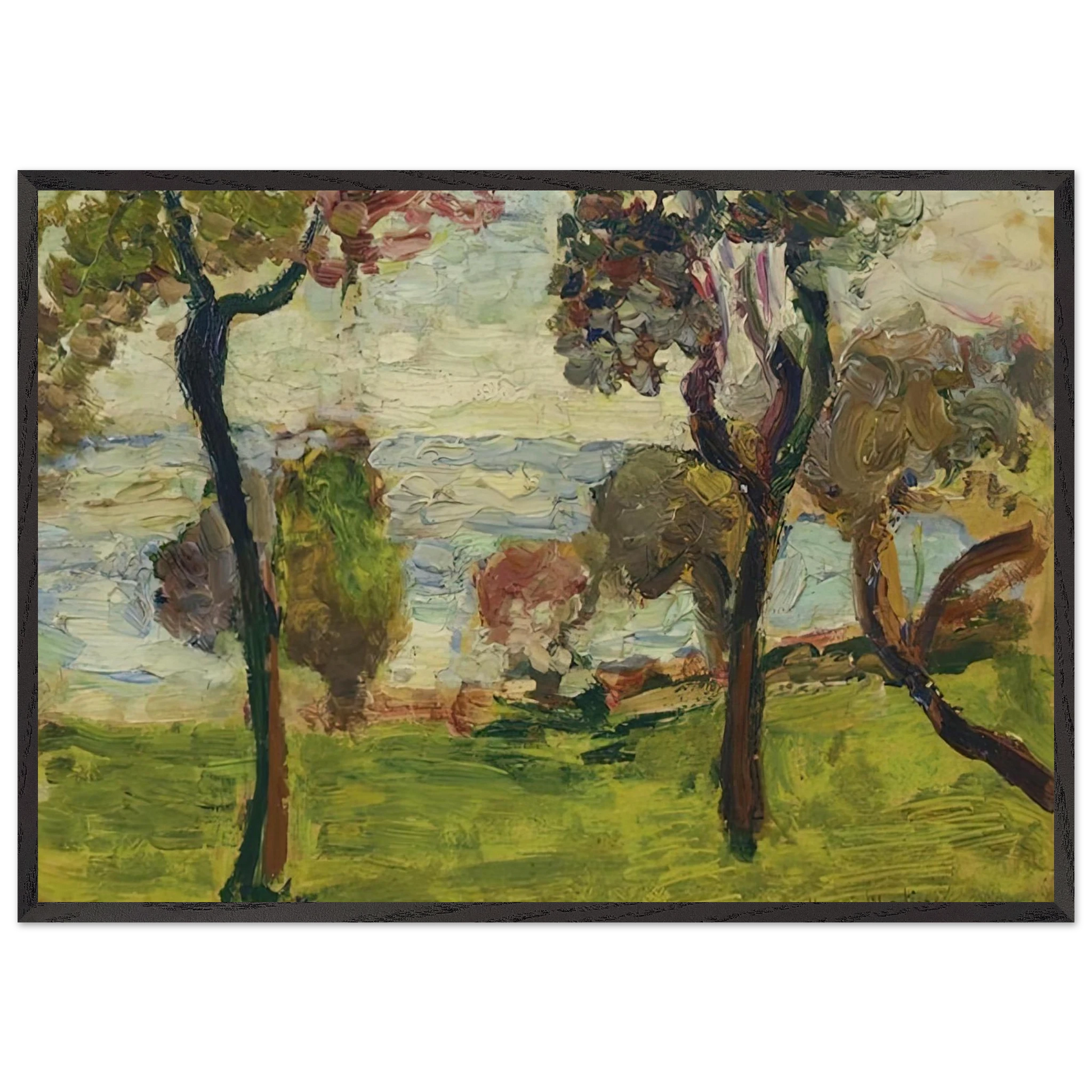PAYSAGE 1898 - Henri Matisse Framed Art Print – Black Wooden Frame - Default Title - -Framed Art Print