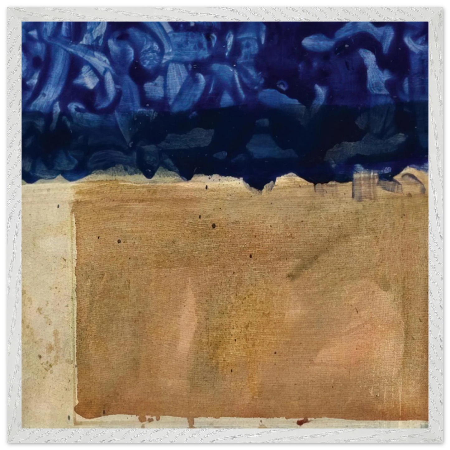 Helen Frankenthaler - Shoreline - 1952 Wall art - 60x80 cm / 24x32 inches - Premium Wooden Framed Poster With Fine Art Paper - Black frame