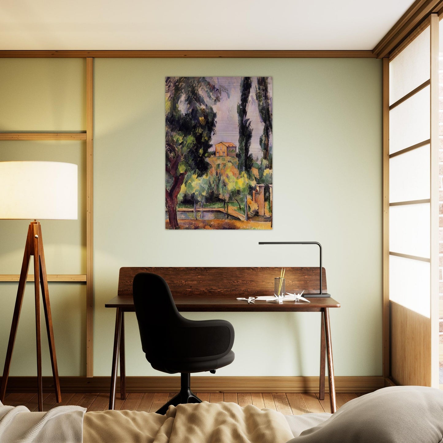 Jas de Bouffan - Paul Cézanne Brushed Aluminum Print - 70x100 cm / 28x40 inches | Paul Cézanne Aluminum Print | Paul Cézanne Prints