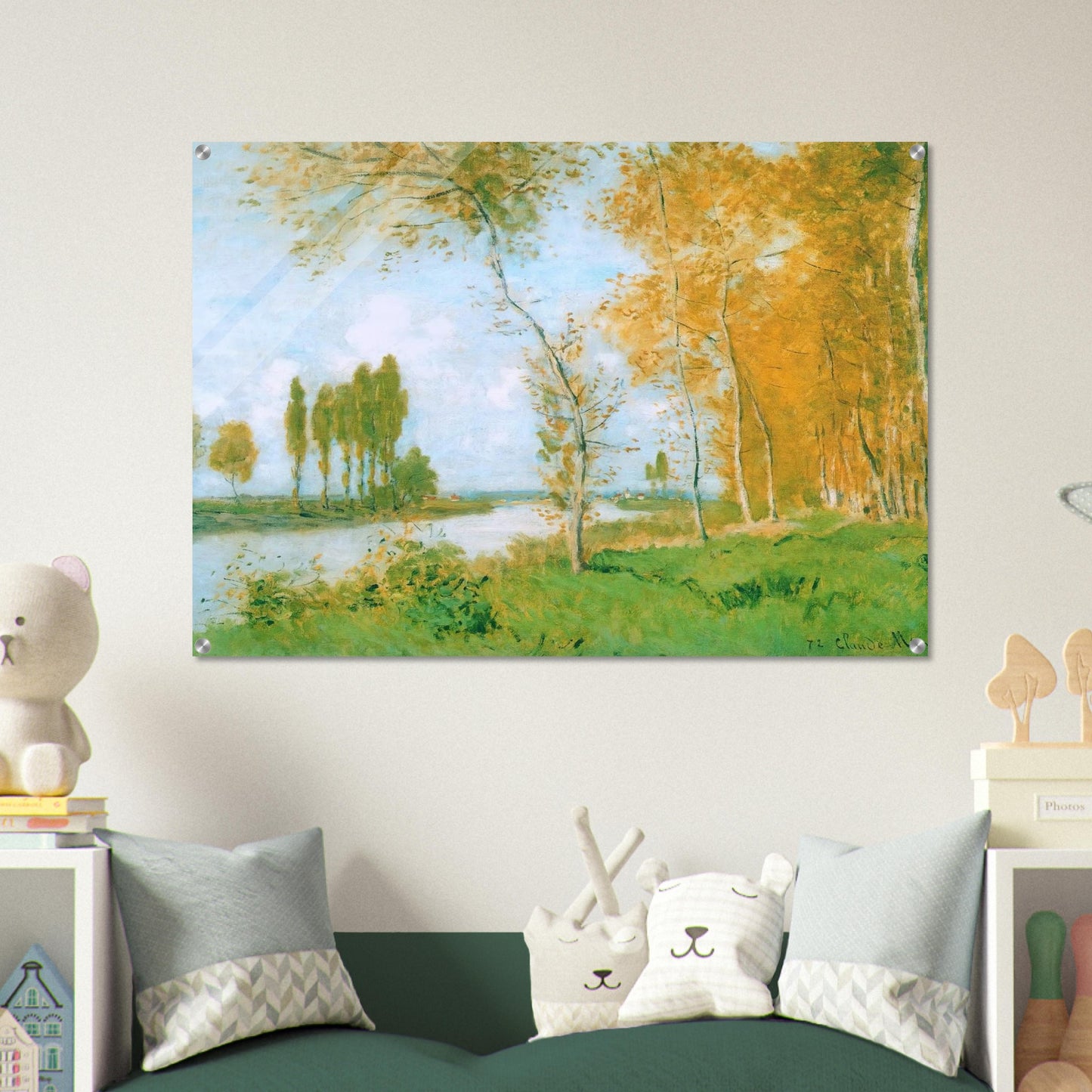 The Spring in Argentuil - claude monet Acrylic Print - 70x100 cm / 28x40″ inches