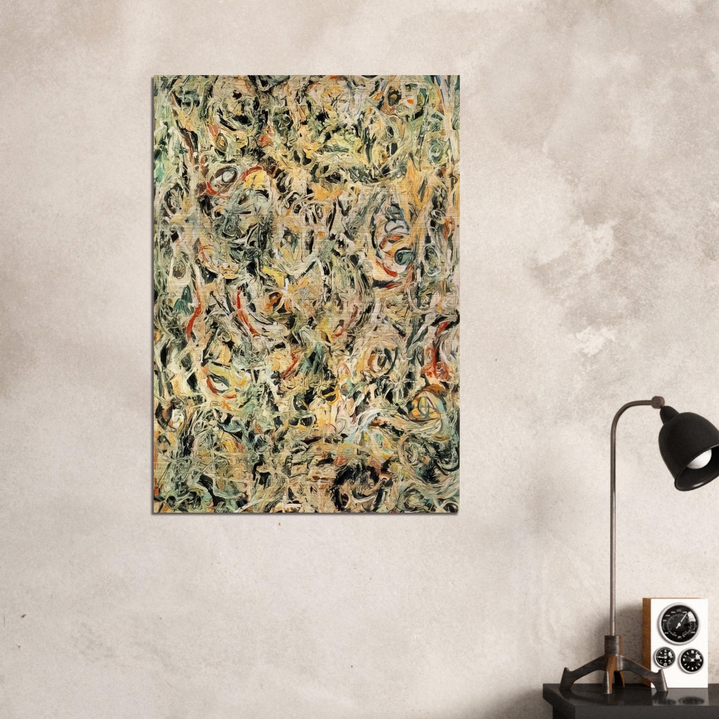 EYES IN THE HEAT 1946 - Jackson Pollock Brushed Aluminum Print - 70x100 cm / 28x40 inches | Jackson Pollock Aluminum Print | Jackson Pollock Prints