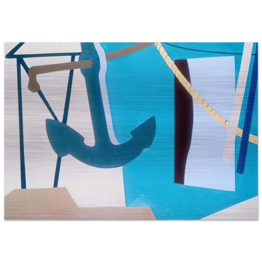 Nassau #5 - 1967 - Ralston Crawford Brushed Aluminum Print - 70x100 cm / 28x40 inches | Ralston Crawford Aluminum Print | Ralston Crawford Prints