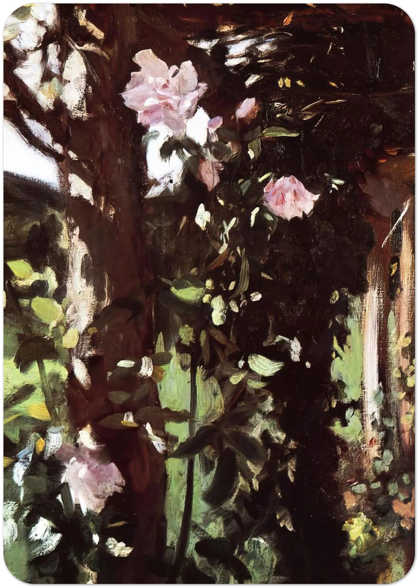 A Rose Trellis Roses at Oxfordshire By John Singer Sargent Pack of 10 Post Cards | John Singer Sargent Post Cards | A6 (10.5 x 14.8 cm) - 4.1 x 5.8 inches