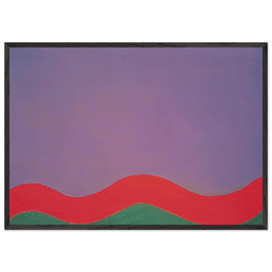 Out - Al Held Framed Art Print – Black Wooden Frame - Default Title - -Framed Art Print