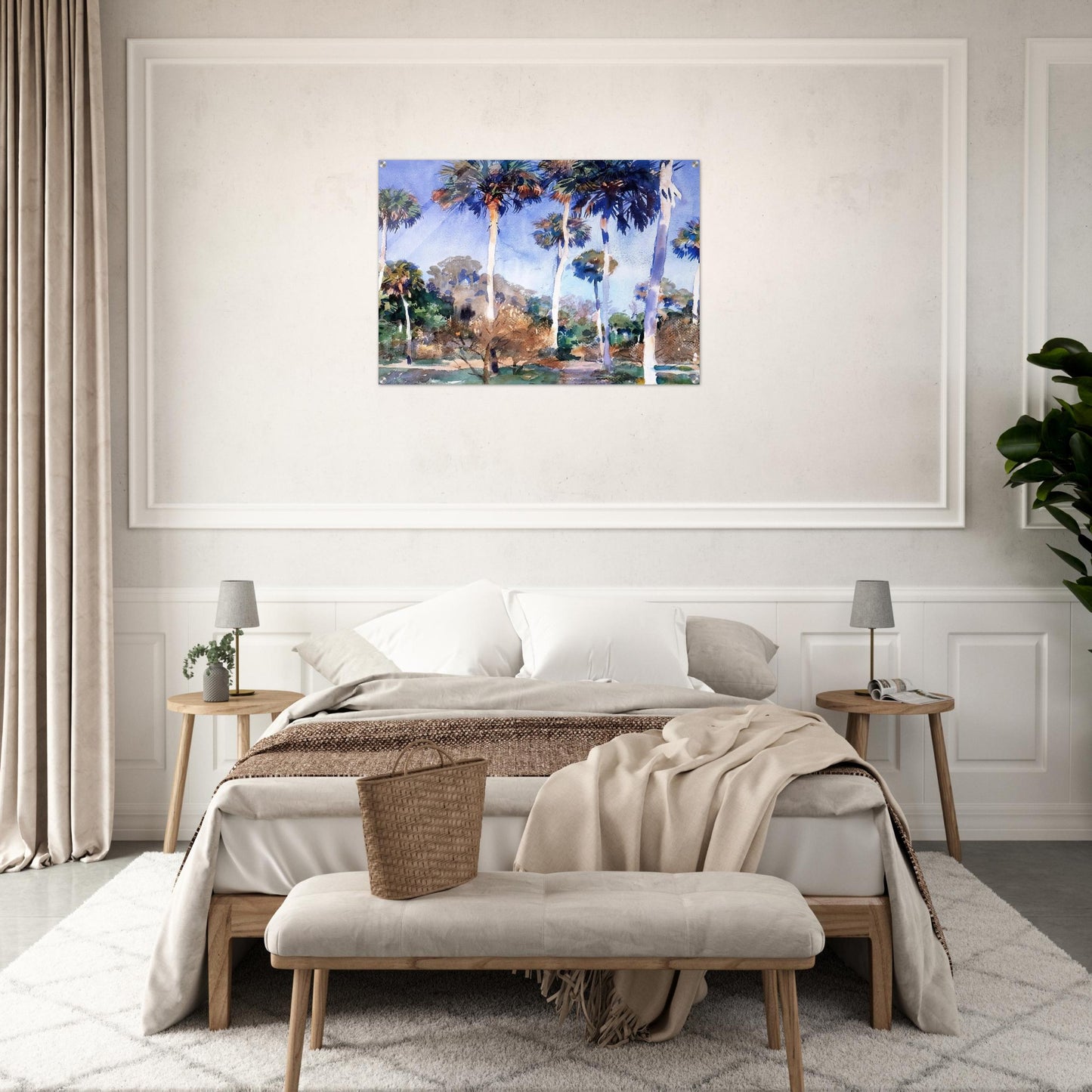 Palms - John Singer Sargent Acrylic Print - 70x100 cm / 28x40″ inches