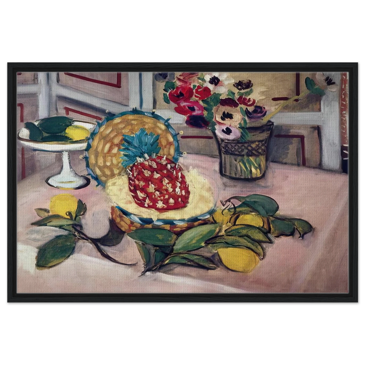 STILL LIFE WITH PINEAPPLES 1940 - Henri Matisse Framed Canvas Print