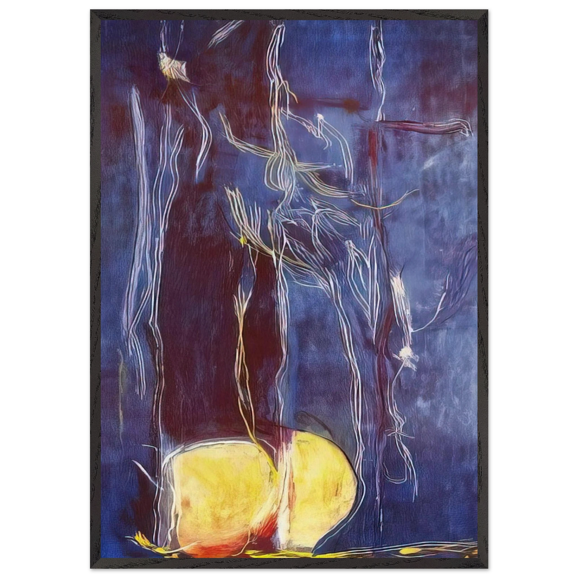 All About Blue - 1994 - Helen Frankenthaler 70x100 cm / 28x40 inches Framed Art Print – Black Wooden Frame