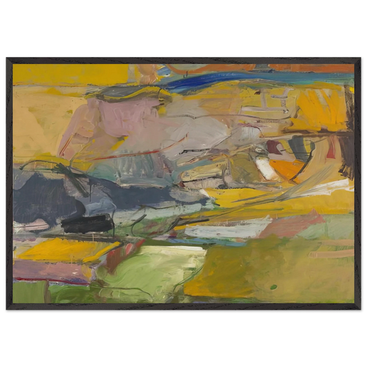 Berkeley 57 - Richard Diebenkorn Framed Art Print – Black Wooden Frame - Default Title - -Framed Art Print