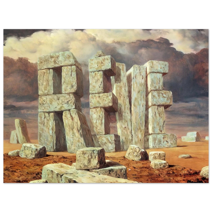 Rene Magritte - THE ART OF CONVERSATION 1950  75x100 cm / 30x40inches Fine Art Poster