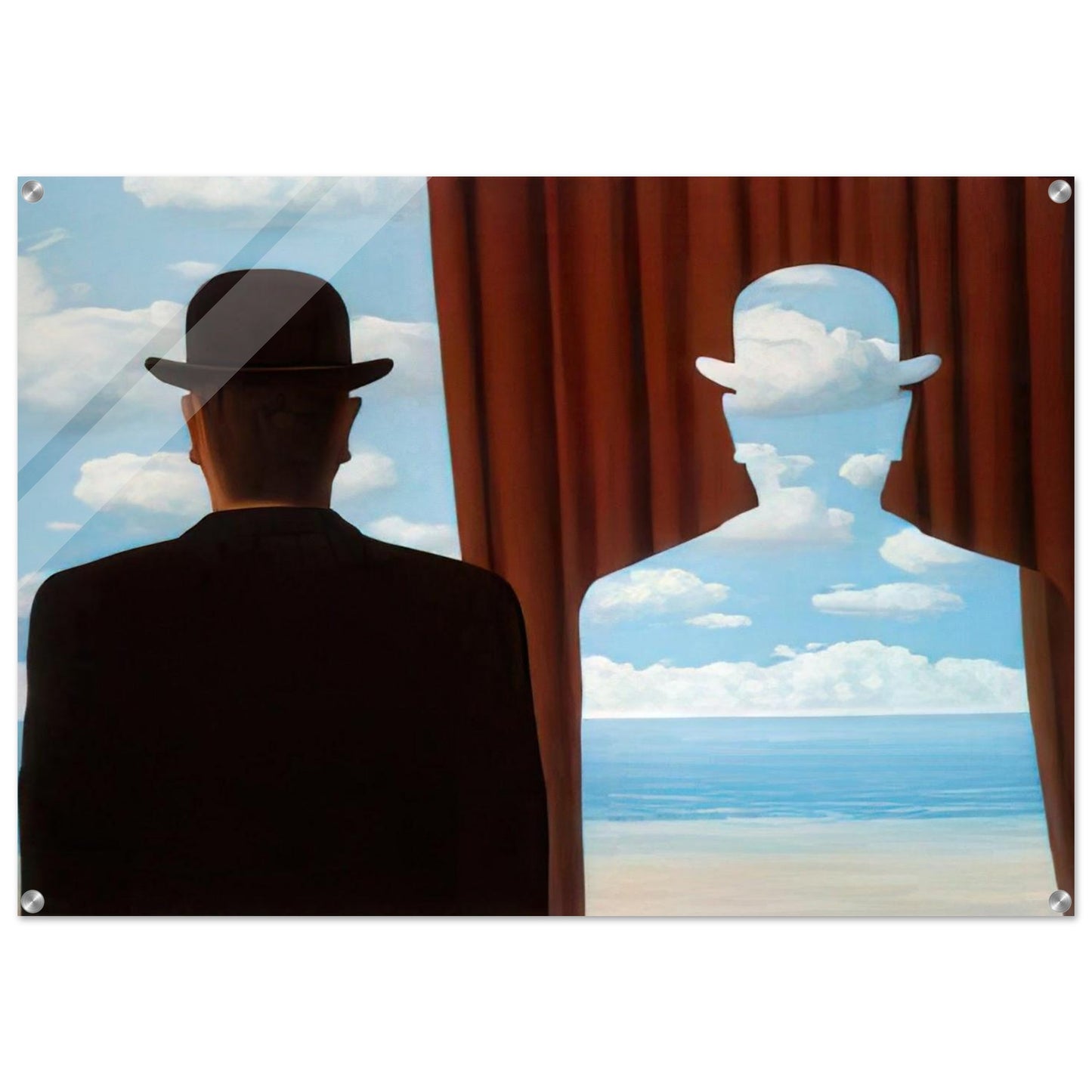 DECALCOMANIA 1966 - Rene Magritte Acrylic Print - 70x100 cm / 28x40″ inches | Rene Magritte Wall Art | Rene Magritte Prints