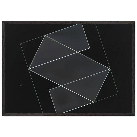 STRUCTURAL CONSTELLATION 1952 - Josef Albers Framed Art Print – Black Wooden Frame - Default Title - -Framed Art Print