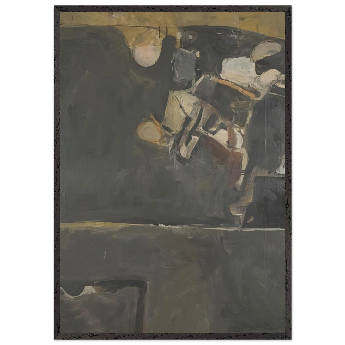 Berkeley 20 - Richard Diebenkorn Framed Art Print – Black Wooden Frame - Default Title - -Framed Art Print