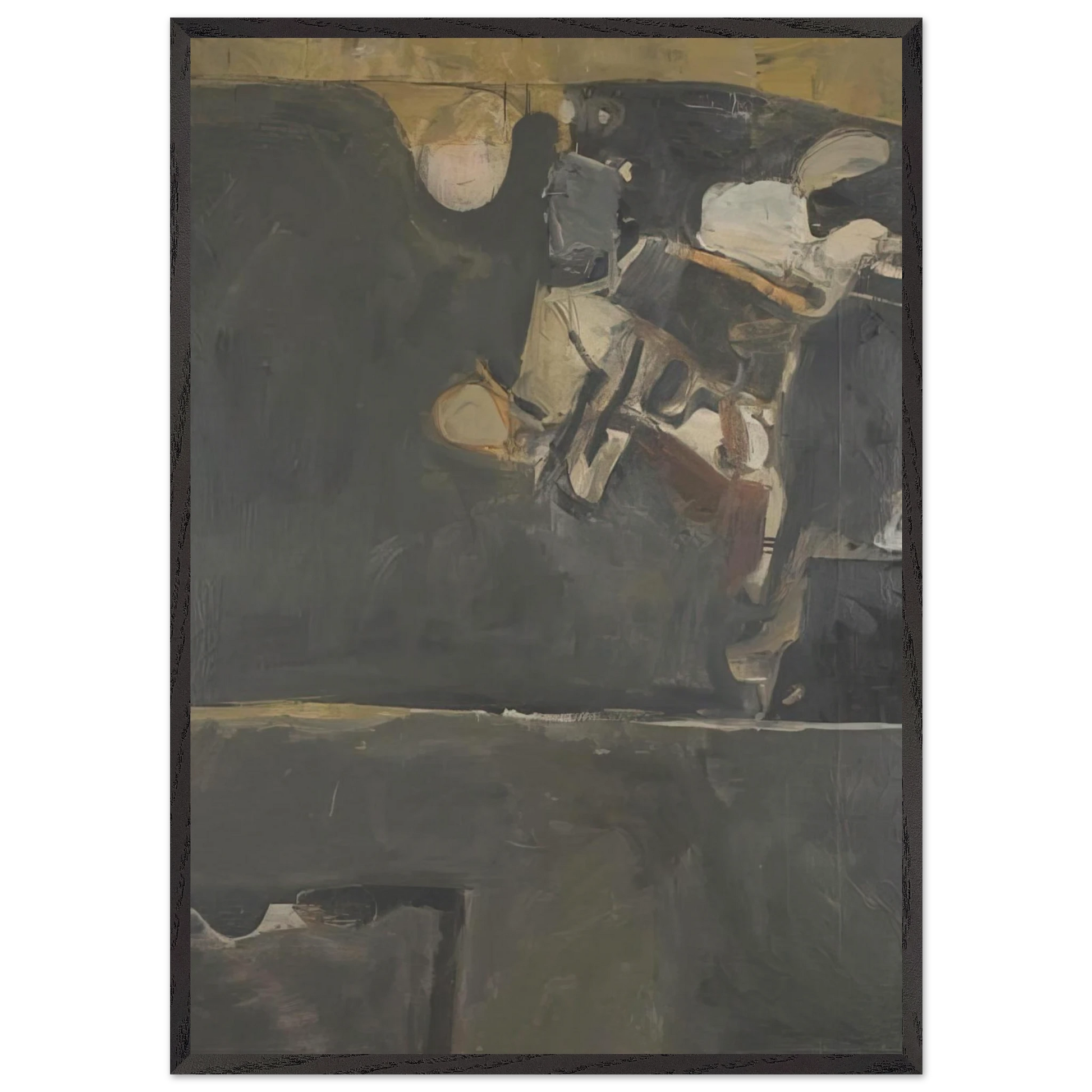 Berkeley 20 - Richard Diebenkorn Framed Art Print – Black Wooden Frame - Default Title - -Framed Art Print