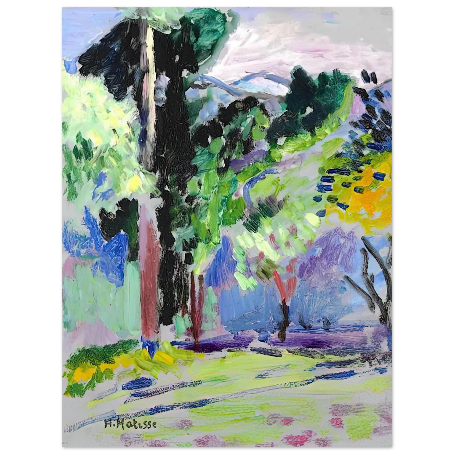 Henri Matisse - PAYSAGE A COLLIOURE 1905 Fine Art Poster - Default Title