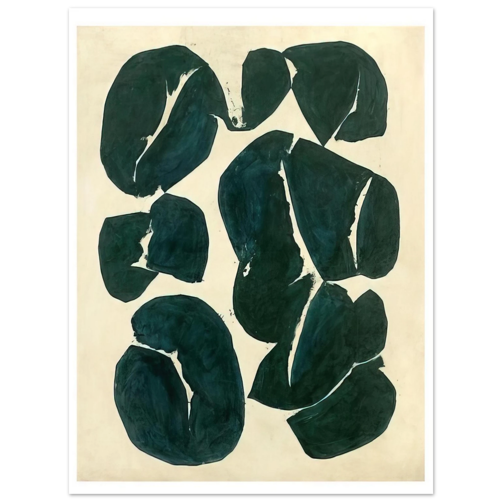 Simon Hantai - Meun - 1968 Fine Art Poster - Default Title