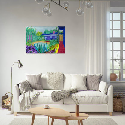 David Hockney - David Hockney Brushed Aluminum Print - 70x100 cm / 28x40 inches | David Hockney Aluminum Print | David Hockney Prints