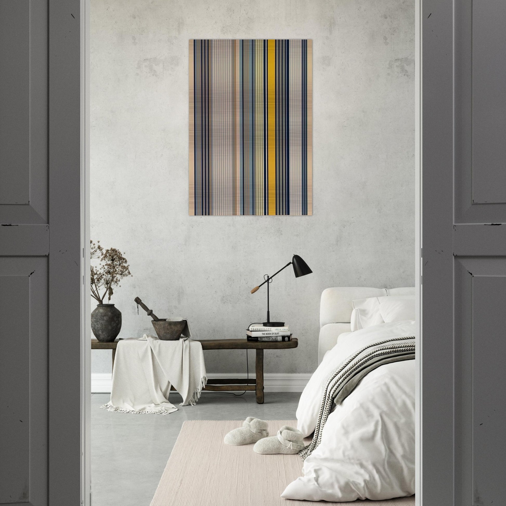 Signal - 1973 - Gene Davis Brushed Aluminum Print - 70x100 cm / 28x40 inches | Gene Davis Aluminum Print | Gene Davis Prints