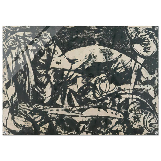 NUMBER 14 - Jackson Pollock Acrylic Print - 70x100 cm / 28x40″ inches | Jackson Pollock Wall Art | Jackson Pollock Prints