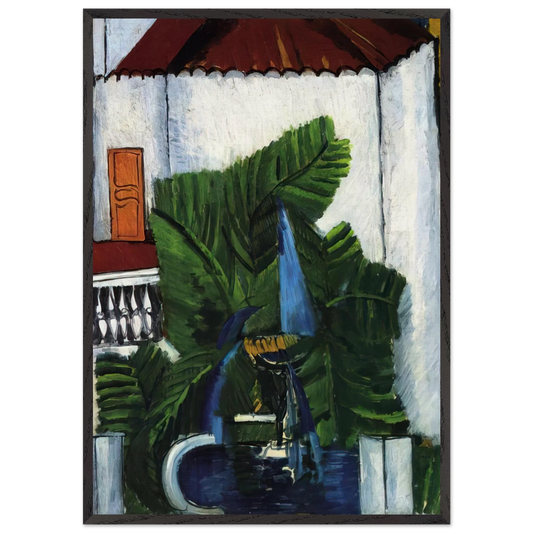 FOUNTAIN IN AVIGNON 1913 - Raoul Dufy Framed Art Print – Black Wooden Frame - Default Title - -Framed Art Print